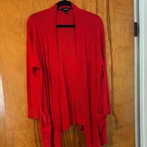 Torrid Vibrant Red Open-Front Cardigan